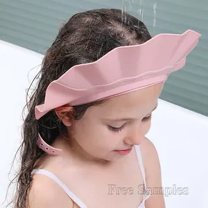 Baby Toilet products Newborn infant hair wash hat safe shower bath protective hat baby Shower Cap