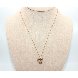 สร้อยคอจี้หัวใจและเพชรทอง10K - Product Image 4