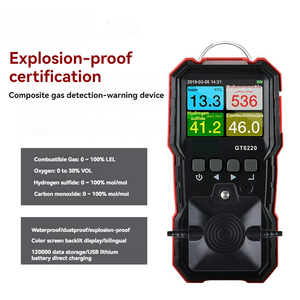 GT8220 4-in-1 ATEX sertifikalı patlamaya dayanıklı gaz dedektörü yanıcı karbon monoksit oksijen kükürt hidrojen monitör - Product Image 5