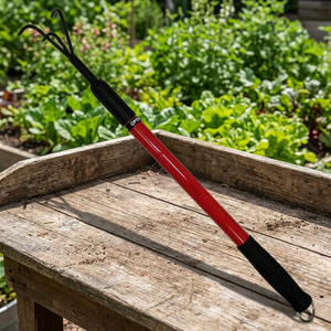 Customizable DIY Grade 3-Tine Hoe Telescopic Steel Handle Carbon Steel Head Black Powder Coating-OEM Supported Hand Garden <b>Tools</b> - Product Image 3