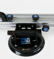 FY-RS-028 Perche télescopique verticale en alliage d'aluminium industriel avec ventouses amovibles 1,9-3,45 m, dispositif de levage et de transport pour