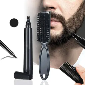 Barber Herren Hautpflege Bart Produkte Make-up Barba Bleistift Pinsel Füller Raum Bart Enhancer Stift Bart