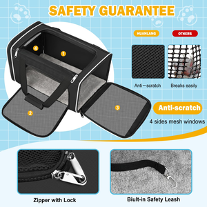 Bolsa de Transporte de Lujo para Perros Pequeños, Impermeable, de Material Oxford, con Cierre de Cremallera Cuadrado, para Viajes, Directamente desde Vietnam - Product Image 5