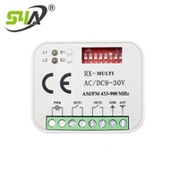Récepteur multifréquence RX-Multi 300-868 MHz AC/DC9-30V, télécommande de porte de garage, récepteur 433 MHz adapté au codage roulant