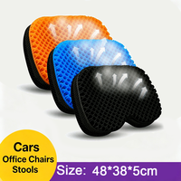 Coussin de siège en gel TPE 3D alvéolé respirant et antidérapant de qualité supérieure pour le bureau et la voiture