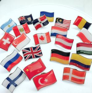 Quốc Kỳ Quốc Gia Offest In Ve Áo Pin Với Epoxy Dome Nhựa, Đôi Cờ Huy Hiệu Tùy Chỉnh Mà Không Có MOQ - Product Image 6