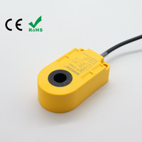 Capteur de proximité inductif annulaire industriel IP67 pour la détection de métaux et de petites billes d'acier, résolution 1 mm, sensibilité réglable