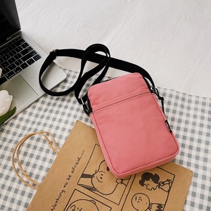 외부 포켓이있는 여성용 스퀘어 크로스바디 숄더 토트 핸드백 나일론 소형 클러치 백 - Product Image 6