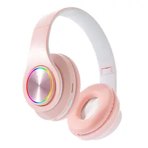 Headphones ENC Headphones Macaron Color Music Headset Wireless BT5.0 Headset Noise-cancelling Foldable Gaming Headset