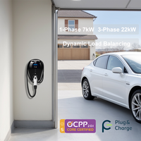 Borne de recharge murale UL 2025 pour VE, chargeur rapide AC Type 1 32A 40A 50A 200-240V, compatible avec le stockage d'énergie photovoltaïque, chargeur AC intelligent