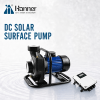 Pompe à eau centrifuge de surface haute pression à moteur solaire DC monophasé OEM