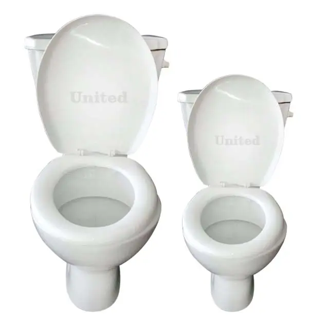 Irani WC due pezzi S / P trappola WC sanitari con doppio sistema a filo coprisella morbida e Bidet