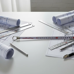 Ruban à mesurer à bobine ouverte, lame en acier inoxydable robuste, pour la mesure des terres - 30m 50m 100m métrique - Product Image 3