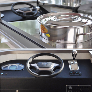 Trắng Thực Phẩm Trailer Di Động Gà Rotisserie Trailer Thực Phẩm Xe Tải Container Nhà Hàng - Product Image 2