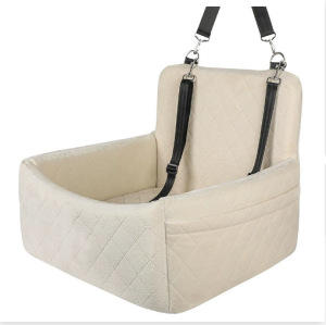 Abnehmbarer Waschbarer Hunde-Autositz Reisebett mit Aufbewahrungstaschen und Sicherheitsgurt Hunde-Autositz - Product Image 6