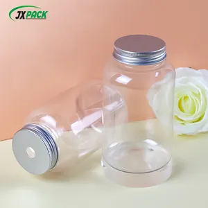 PET tapón de rosca botellas de agua embotellada para llevar leche té transparente comida serigrafía 500ML fácil de abrir Pop Pet Can Soda 20230428