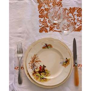 Mantel de Cocina de Lona Romagna con Estampado Étnico, Mantel Rectangular para Bodas, Hoteles y Restaurantes - Product Image 2