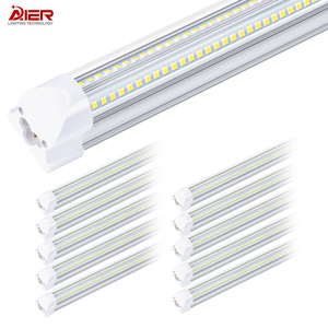 50 Wát 100 wát 4ft 8ft V hình dạng tích hợp <span class=keywords><strong>T8</strong></span> <span class=keywords><strong>LED</strong></span> ống ánh sáng Cửa Hàng chiếu sáng <span class=keywords><strong>LED</strong></span> ánh sáng cho cho nhà để xe kho hội thảo - Product Image 1