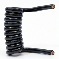 Cable Espiral Plano de PU Personalizable de 1-30 Núcleos, Conductor de Cobre Libre de Oxígeno, Alta Flexibilidad, para Instalaciones Aéreas