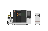 Machine de découpe laser à tube entièrement fermé 3015 3000W avec source Raycus, axe rotatif et table d'échange automatique pour tôles et tubes ronds et carrés