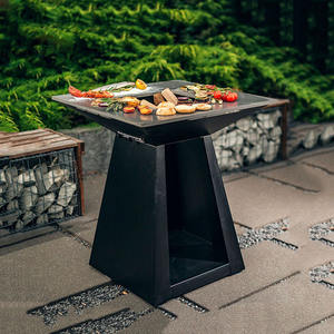 Barbecue grill d'extérieur, gril <span class=keywords><strong>à</strong></span> rôtissoire, en acier, <span class=keywords><strong>à</strong></span> corten, 1 pièce - Product Image 3