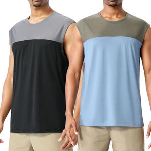 Superventas para hombre Dry Fast Fit Workout Transpirable Negro Running Muscle Knitted Design-Europe Best Seller - Product Image 5