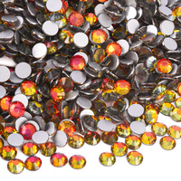 BOBOHOO Bling cristal rouge série verre Flatback strass Non Hot-fix strass pour ongles bricolage vêtements sacs robes