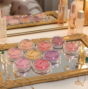 Palette de fards à joues de maquillage beauté, produits cosmétiques personnalisés, marque privée, fini mat et scintillant, blush pour le visage, fini naturel, longue tenue - Product Image 1