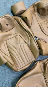 ปลอกหุ้มเบาะรถสีแดงแบบกำหนดเองสำหรับมาเซราติ MS14 ทำจากหนัง Nappa - Product Image 2