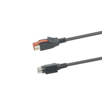 Kabel USB Industri Goochain Mini Din 3 Pin ke 24V dengan Konduktor Tembaga Berlapis Timah dan Isolasi PVC untuk Mesin Printer