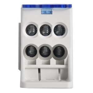 เทอร์มินัลบล็อกแบบราง Din ยี่ห้อ Linkwell 150A 600VAC/DC 3 ขั้ว พร้อมฝาครอบสีน้ำเงิน - Product Image 4