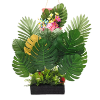 Kunstmatige Monstera bladeren, groene decoratie, foto-attributen, kunstbloemen, bladwerk, wanddecoratie, bruiloftdecoratie, kunstmatige Monstera bladeren