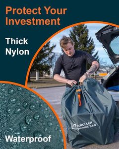 Borsa da viaggio <span class=keywords><strong>per</strong></span> passeggino sovradimensionata <span class=keywords><strong>per</strong></span> passeggini Extra Large impermeabile Ultra resistente custodia <span class=keywords><strong>per</strong></span> aereo <span class=keywords><strong>per</strong></span> borsa di controllo Gate - Product Image 4