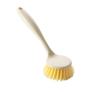 Kitchen <b>Cleaning</b> <b>Brush</b> Long Handle Wheat <b>Straw</b> Bristles Hanging Loop <b>For</b> Stove Pot Dishwashing - Product Image 4