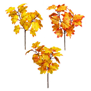 Hoja de arce artificial fácil de conseguir, flor de seda de un solo tallo de 100cm-200cm para decoración del hogar, accesorios para bodas y Acción de Gracias - Product Image 4