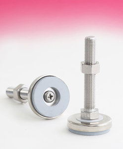 HARMONIE P18 ยางอีทิลีนโพรพิลีน ชุดน็อตปรับระดับ  ผิวเคลือบ SUS  เกลียวเมตริก 1 ตัว พร้อมน็อต 1 ตัว - Product Image 1