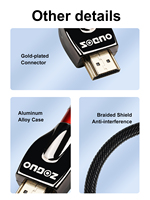 Câble HDMI 2.1 ZOGUO 8K 48 Gbps 60 Hz ultra haute vitesse, câble vidéo tressé