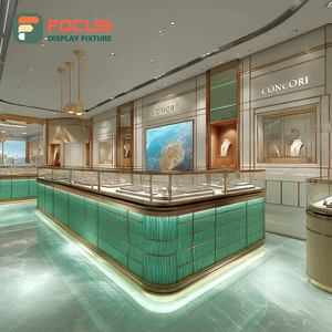 Minimalist Jewelry Display Case Metal <b>Frame</b> Boutique Space Display Counter - Product Image 3