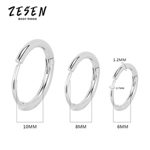 Small Stainless Steel Hypoallergenic Hoop <strong>Earrings</strong> <strong>Mens</strong> Hoop Cartilage Helix Lobes Hinged <strong>Sleeper</strong> <strong>Earrings</strong> Huggie Hoop <strong>Earrings</strong> - Product Image 5