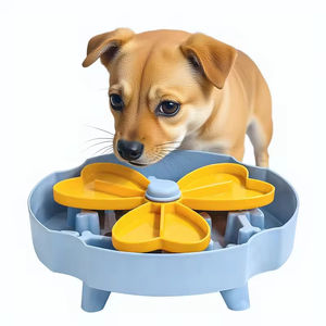 Bunnyhi YZ015 yeni tasarımlar köpek oyuncak bulmaca eğitim komik besleme kasesi IQ GamesTreat köpek yavaş besleyici Pet interaktif oyuncak - Product Image 4