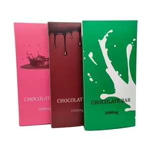 Custom Design Chocolate Candy Snack Food Chocolate Bar Packaging Boxes With Logo