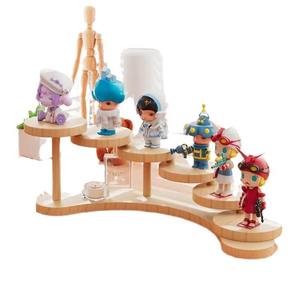 Étagère de rangement pour plantes en <span class=keywords><strong>bambou</strong></span> à deux niveaux en <span class=keywords><strong>terrasse</strong></span> avec affichage multifonctionnel - Product Image 1