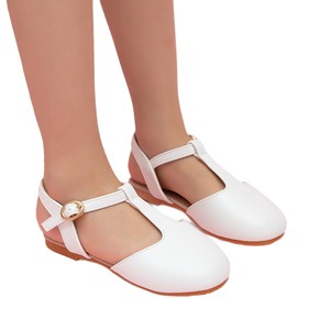 <span class=keywords><strong>Chaussures</strong></span> <span class=keywords><strong>plates</strong></span> pour filles, style princesse, pour fête, scène, mariage, confortables, pour festival, <span class=keywords><strong>danse</strong></span>, sandales blanches - Product Image 5