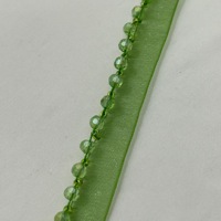 Offre Spéciale tresse cristal perlé chaîne garniture maille dentelle ruban tissu Applique couture bricolage 0. 78 ''Largeur
