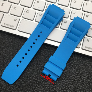 <span class=keywords><strong>Bracelet</strong></span> de montre en <span class=keywords><strong>cuir</strong></span> caoutchouc Richard avec LOGO personnalisé <span class=keywords><strong>Boucle</strong></span> de montre à ardillon en acier inoxydable 18mm 20mm - Product Image 5