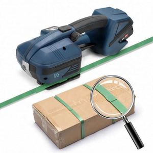 <b>Stretch</b> Pallet Wrapper Plastic Band Solid Electric Strapping <b>Machine</b> with LCD Screen Tool Portable Baler Pallet Wrapping <b>Machine</b> - Product Image 3