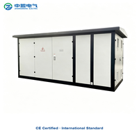 Poste de distribution 35 kV/0,4 kV 630 kVA, coffret de transformateur extérieur, station de distribution d'énergie certifiée IEC
