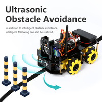 Kit de robot STEM KUONGSHUN avec caméra ESP32, 4 roues motrices Mecanum, jouet éducatif de codage DIY, robot d'apprentissage de la programmation pour Arduino