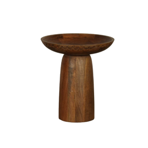 Mesa de centro de madera de mango macizo tallada a mano, acabado miel, muebles portátiles para sala de estar, dormitorio elegante tradicional decorativo - Product Image 3