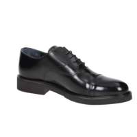 Chaussures habillées en cuir noir pour homme Gino Tagli, pointure 41, bout rond, semelle intermédiaire EVA, lacets, talon de 3 cm, pour le bureau et les occasions professionnelles, fabriquées en Italie